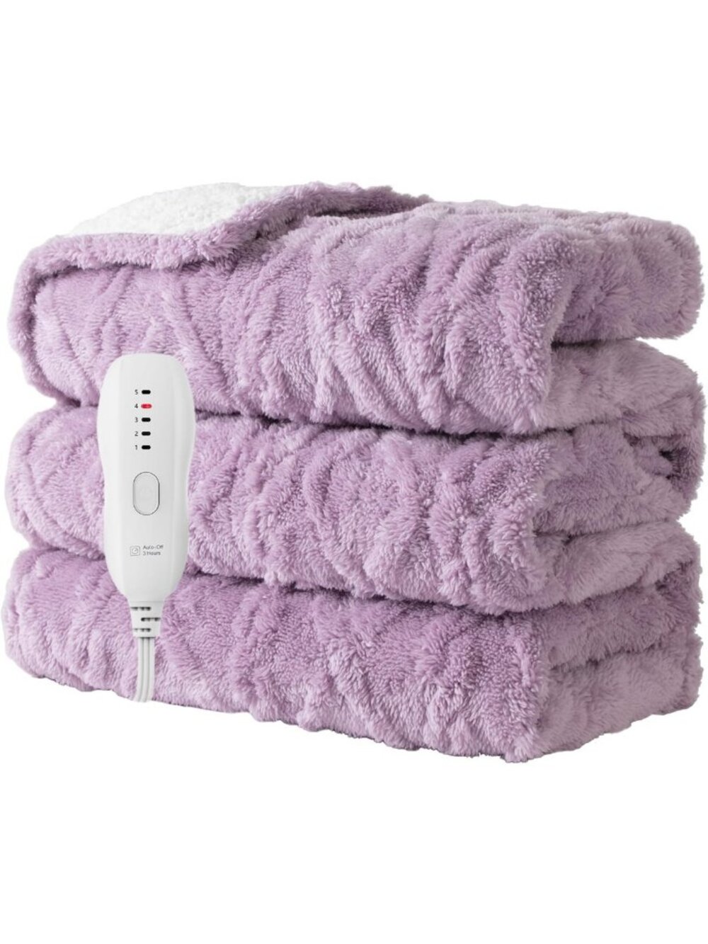 Heated Blanket 50''x60'', Soft Heated Throw Blanket,Purple